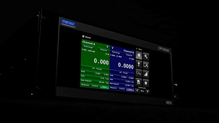 New Capacative Touchscreen Added to Mensor's CPC6050 Pressure Controller